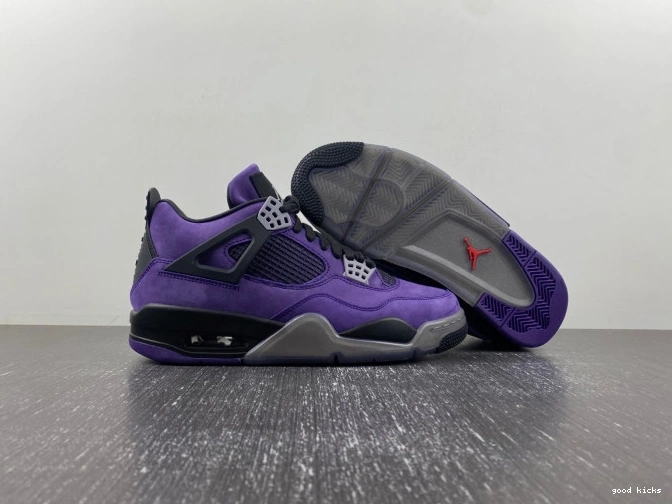Cheap Suede Jordan Travis Air x Purple Scott 4 0714